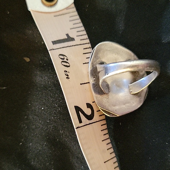 Vintage Navajo Turquoise Silver Ring - Picture 8 of 8